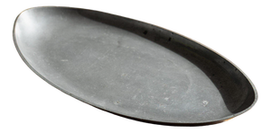 Vintage Oval Pewter Tray by Just Andersen, Denmark, 1930s