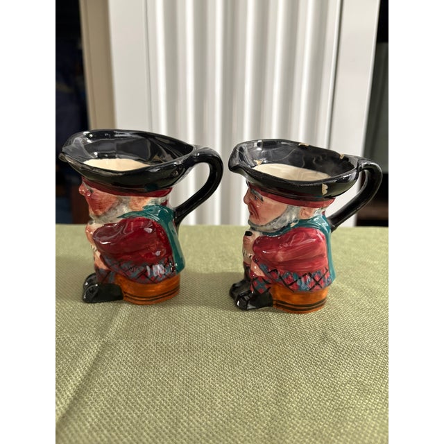 Pair of Vintage English Shorter & Son Porcelain Toby Mugs, Mid-20th Century For Sale In Savannah - Image 6 of 8