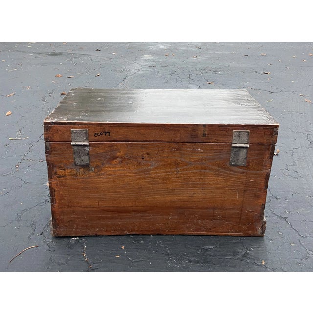 1990s Vintage Small Chinese Trunk For Sale - Image 10 of 12
