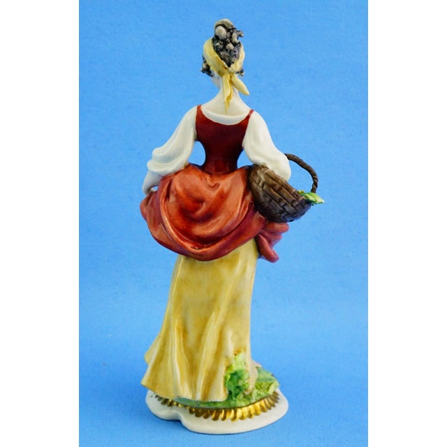 20th Century Porcelain Figurine by Giuseppe Cappè in the style of Capodimonte, Italy For Sale - Image 4 of 18