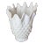 Mid 20th Century Fenton Hobnail Ruffled Edge Handkerchief Stretch Vase Planter For Sale