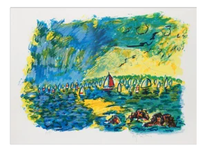 Wayne Ensrud, Upwind, Lithograph