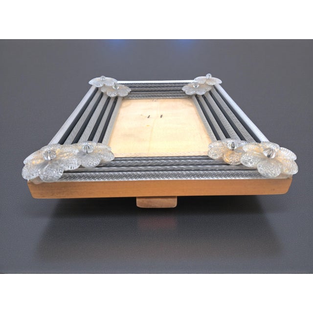 Murano Glass Tabletop Photo Frame from Manifattura Di Murano, 1970s For Sale - Image 9 of 11