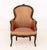 Wood Louis XV Silk Upholstered Child's Bergere For Sale - Image 7 of 11