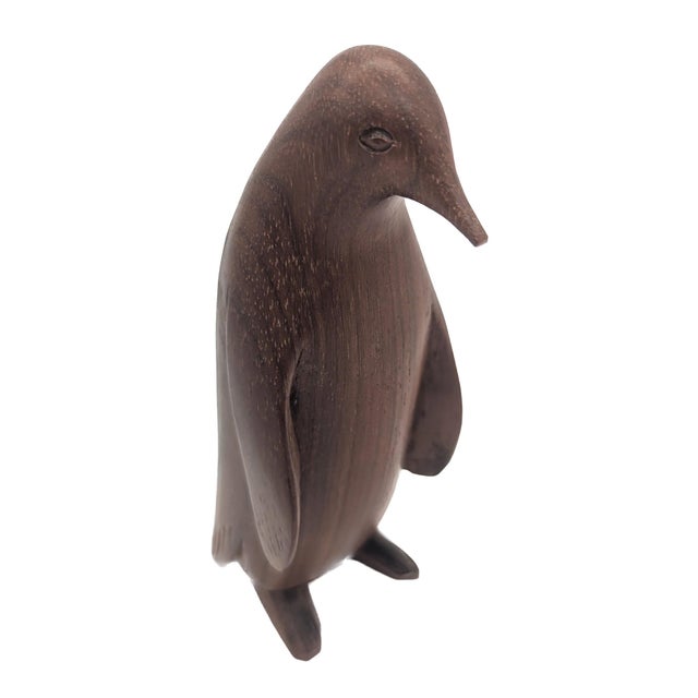 1960s Mid 20th Century Danish Teak Wood Penguin Figurine For Sale - Image 5 of 10