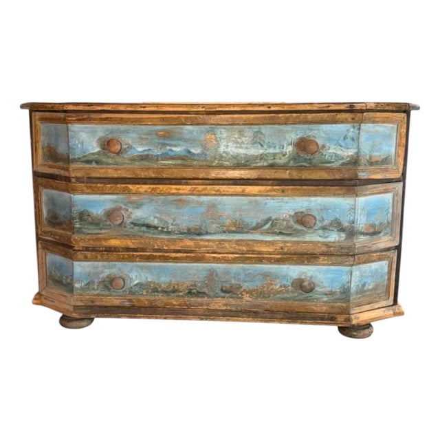 Northern Italian Painted Commode For Sale