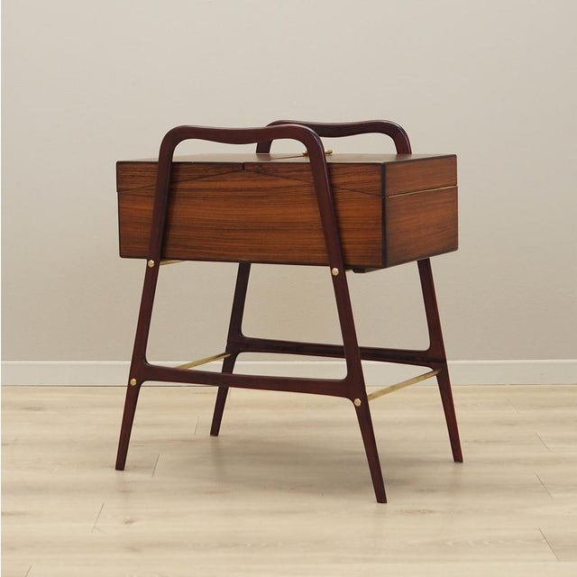 Vintage Walnut Sewing Table, 1970s For Sale - Image 18 of 18