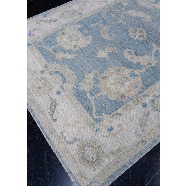 Turkish Oushak Rug 4'11" x 7' For Sale - Image 4 of 8