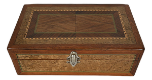 Early 20th Century Inlaid Wood Box