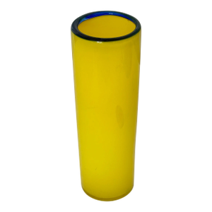Vintage Murano Galliano Ferro Art Glass Cylinder Vase Italy 1970s