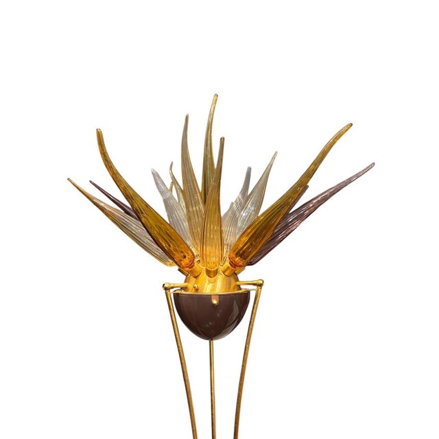 Murano Blown Glass Lamp with Hand-Crafted Design, 1980s For Sale - Image 4 of 6
