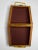 Coastal Rattan Embossed Black Metal and Wood Basket For Sale - Image 11 of 12