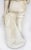 White Vintage Statue of a French Boy Holding Fish 38" High For Sale - Image 8 of 11