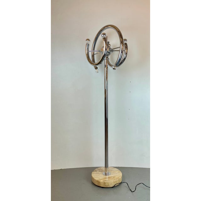 Space Age Floor Lamp attributed to Gaetano Sciolari, Italy, 1970s For Sale - Image 6 of 15