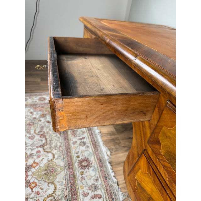 Late 18th Century South German Walnut Marquetry Writing Desk, C. 1780 For Sale - Image 10 of 13