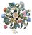 Vintage Italian Tole Flowers / Floral Bouquet Arrangement Sculpture in Pot, Made in Italy For Sale