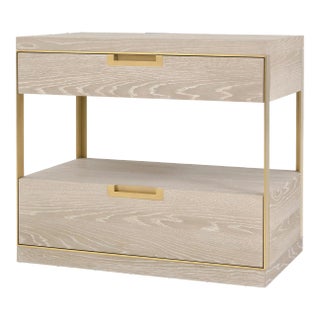 Century Furniture Cadence Two Drawer Nightstand - Sand For Sale