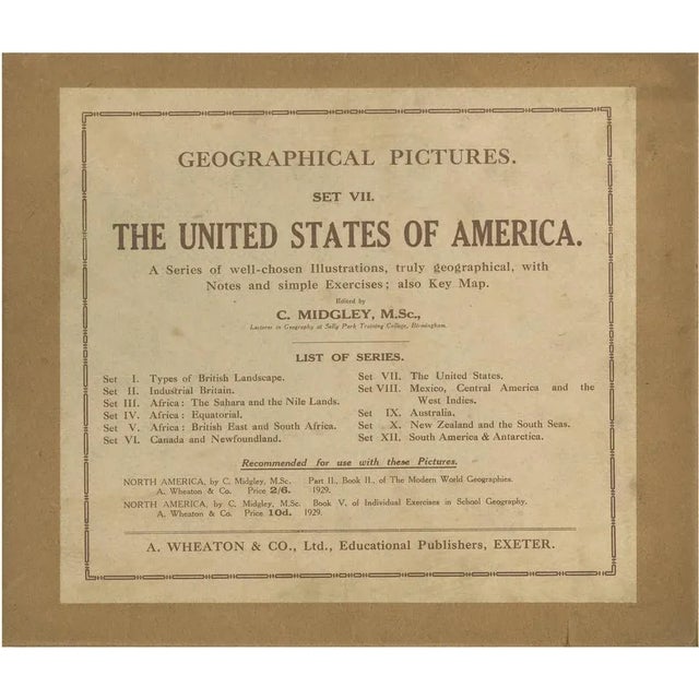 Geographical Pictures of the Usa Set VII by A. Wheaton & Co., 1920s, Set of 13 For Sale - Image 15 of 15