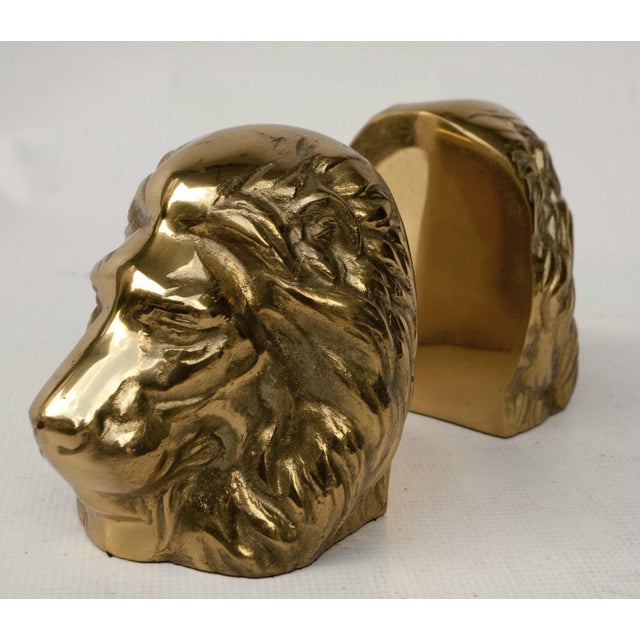 Brass Lion Head Bookends A Pair Chairish