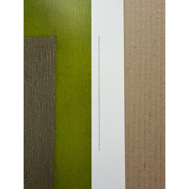 Paper Josef Albers (1888–1976), Study for Homage to the Square: Vernal, 1957, Exhibition Poster, 2022 For Sale - Image 7 of 10