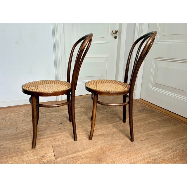 Vintage No. 18 Chairs by ZPM Radomsko for Thonet, 1970s, Set of 2 For Sale - Image 4 of 9