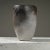 Modern Vintage Matte Modernist Raku Fired Smoke Grey Ceramic Vase and Double Bowl Vessel, Signed For Sale - Image 3 of 11