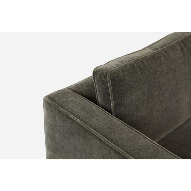 1950s Tuxedo Sofa in Mohair For Sale - Image 5 of 7