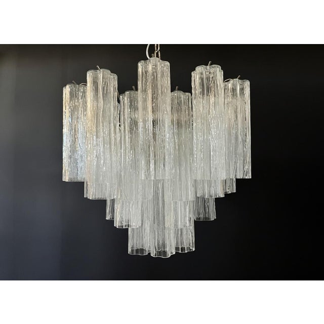 Murano Glass Tube Chandelier, 1990 For Sale - Image 17 of 17
