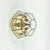 Mid-Century Modern Glass and Brass Ceiling Ligh from Limburg, Germany, 1960s For Sale - Image 4 of 13