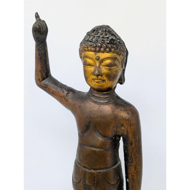 Korean Baby Buddha Pointing to Heaven & Earth (C. 18th/19th Century) For Sale In Portland, OR - Image 6 of 9