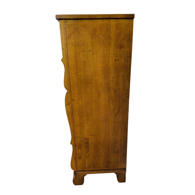 Wood Ethan Allen "New Country" 7-Drawer Tallboy Highboy Chest - Solid Maple For Sale - Image 7 of 16