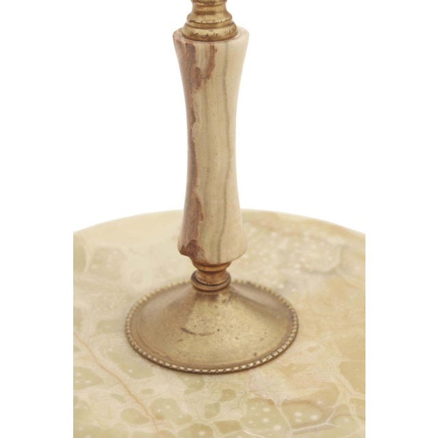 Gemstone Vintage Ormolu and Onyx Standard Floor Lamp, 1950s For Sale - Image 7 of 9