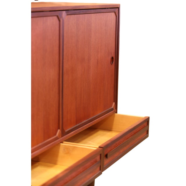 Danish Sideboard in Teak and Walnut with Sliding Doors, 1960s For Sale - Image 16 of 18