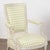 Gustavian (Swedish) Pair Late 19th Century Swedish Gustavian Gray Painted Armchairs For Sale - Image 3 of 16