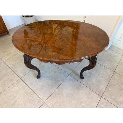 Chippendale Walnut Veneered Side or Dining Table, 1890s For Sale - Image 6 of 11