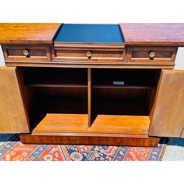 Vintage 1960s Drexel Heritage Mahogany Dry Bar Server Cabinet For Sale - Image 11 of 12