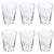 Summer Kampari 6-Piece Set Glass Tumblers, Clear For Sale In Los Angeles - Image 6 of 6