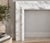 2020s Handcrafted Ziarat White Marble Fireplace Surround – Afghan Stone For Sale - Image 5 of 9