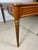 Elegant Early 20th Century Writing Desk With Brass Details and Three Drawers For Sale - Image 12 of 14