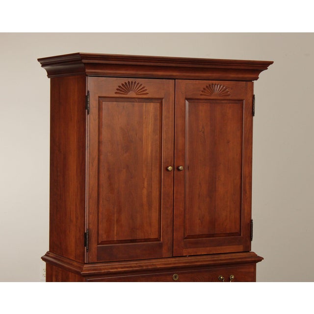 Brown Pennsylvania House Traditional Style Cherry Armoire For Sale - Image 8 of 12
