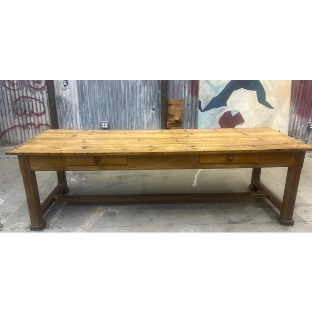 Tan Long 19th Century French Sewing / Dining Table For Sale - Image 8 of 12