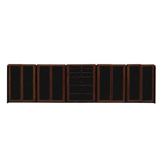 Mid-Century Italian Black Lacquered Wood Sideboard by Afra and Tobia Scarpa, 1970s For Sale - Image 13 of 13