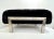 1970s Italian Vintage Black Faux Fur Steel Bed Stool Bench For Sale - Image 9 of 13