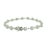Diamond 18k White Gold Star-Halo Tennis Bracelet For Sale - Image 4 of 6
