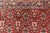 Red Antique Sultanabad Rug With Rich Red Field, Allover Design and Navy Blue Border 7'2 X 12'2 For Sale - Image 8 of 15