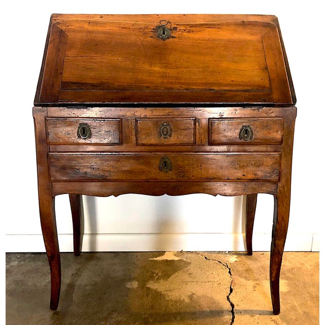 18th Century French Provincial Slant Front Desk Walnut Chairish