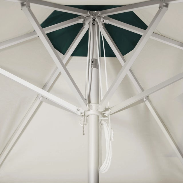 Mint Mojito 9' Patio Umbrella, Dark Green & Cream, Set of 2 For Sale - Image 4 of 5