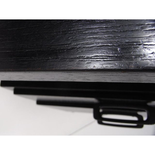 Writing Desk in Black Stained Oak by Herbert Hirche for Christian Holzäpfel KG, Germany, 1960s For Sale - Image 15 of 18