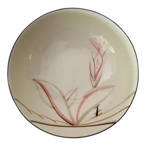 Vintage MCM Winfield California Hand Crafted China "Dragon Flower" Serving Bowl