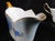Contemporary 1970s Blue Floral Sugar Bowl and Creamer For Sale - Image 3 of 4